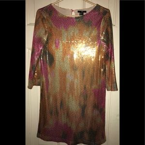 H&M Sequined Shift Dress